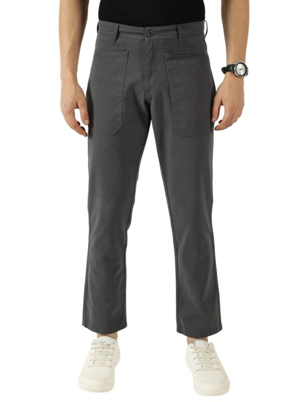 Thomas Scott Men's | Solid | Light Weight | Breathable Fabric | Mid Rise | Straight Fit | 100% Cotton | Button Waist | Chino Trouser | Pants