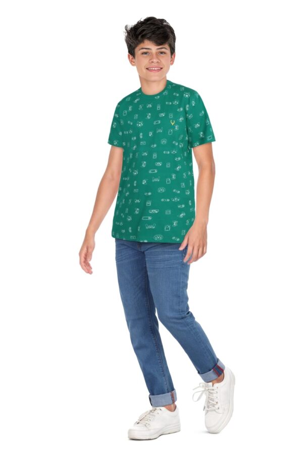 Allen Solly Boy's Cotton Regular Fit T-Shirt - Image 5