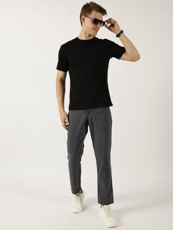 Thomas Scott Men's | Solid | Light Weight | Breathable Fabric | Mid Rise | Straight Fit | 100% Cotton | Button Waist | Chino Trouser | Pants - Image 4