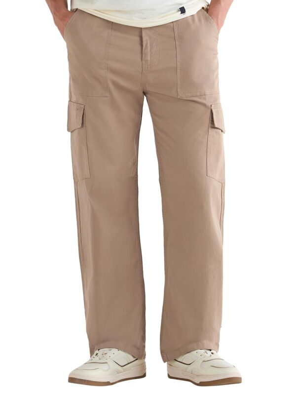 Bewakoof Men's Straight Fit Mid Rise Pants