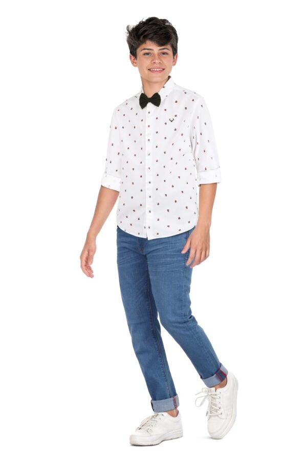 Allen Solly Boy's Cotton Regular Fit Shirt - Image 5