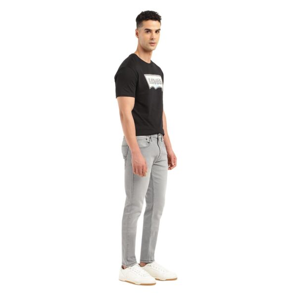 Levi's Men's 512 Mid Rise Fitted Jeans Grey - Image 5