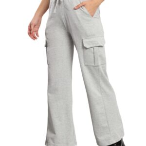 Q - RIOUS Women's Cargo Style Flared Trouser