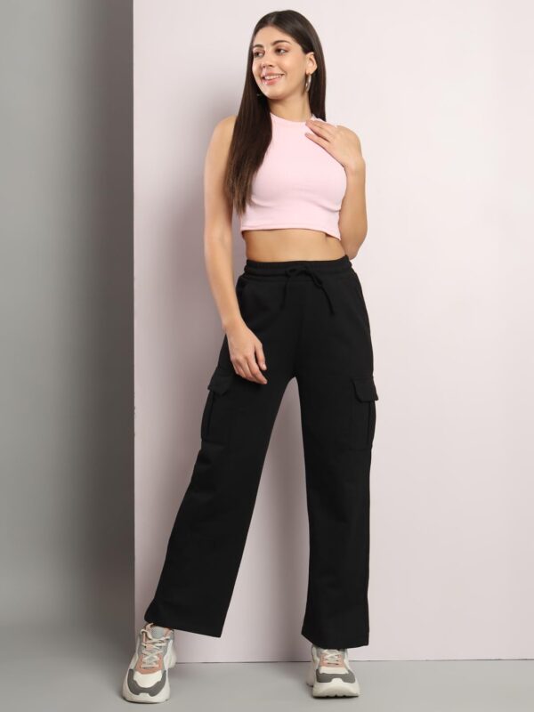 Q - RIOUS Women's Cargo Style Flared Trouser - Image 7