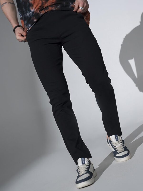 Hubberholme Men Slim Fit Casual Comfortable Stretchable Trousers - Image 2