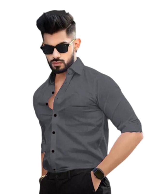 Pinkmint Cotton Spread Collar Long Sleeve Shirt for Men Formal Wear Office Wear Multicolour