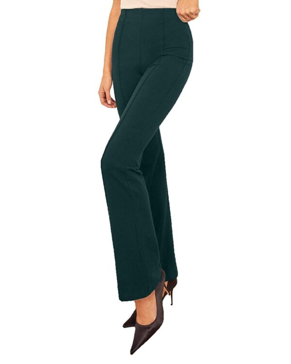 Leriya Fashion Women's Yoga Dress Pants Stratchable Work Slacks Business Casual Office Straight Leg/Bootcut Elastic Waist Trouser for Women - Image 3