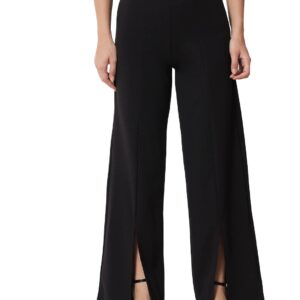KOTTY Women's High Rise Polyester Blend Relaxed Fit Trousers