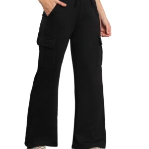 Q - RIOUS Women's Cargo Style Flared Trouser