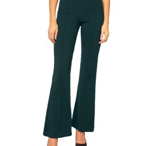 Leriya Fashion Women's Yoga Dress Pants Stratchable Work Slacks Business Casual Office Straight Leg/Bootcut Elastic Waist Trouser for Women