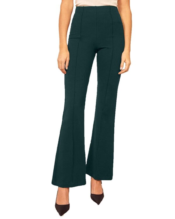 Leriya Fashion Women's Yoga Dress Pants Stratchable Work Slacks Business Casual Office Straight Leg/Bootcut Elastic Waist Trouser for Women