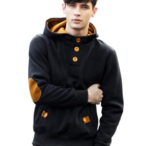 NOBLE MONK EYEBOGLER Men Cotton Full Sleeve Hooded Hoodie