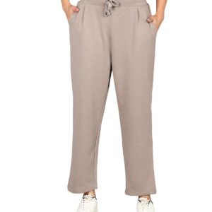 Alan Jones Clothing Women Relax Fit Ankle Length Trouser Jogger | Casual Lounge & Travel Wear