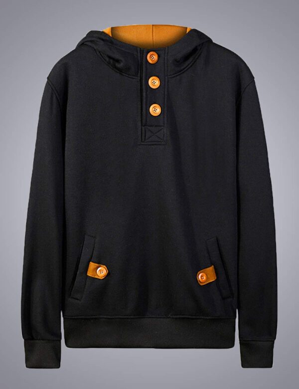 NOBLE MONK EYEBOGLER Men Cotton Full Sleeve Hooded Hoodie - Image 6