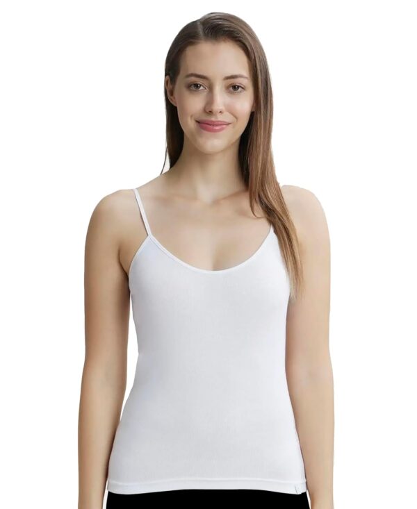 Jockey 1487 Women's Super Combed Cotton Rib Regular Fit Camisole with Adjustable Straps and Stay Fresh Treatment