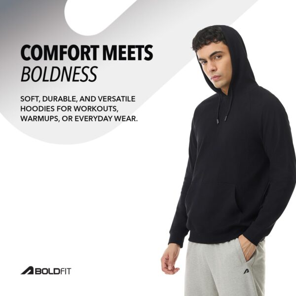 Boldfit Hoodies for Man Casual Wear Sweatshirt for Man High Neck Hoodies for Men Regular Fit Sweatshirts for Men Daily Use Hoodie for Boys Stylish Winter Wear - Image 4