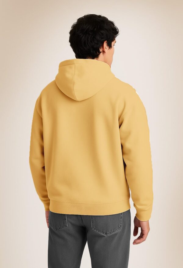 NOBERO Oversized Hoodies for Man Stylish | 280 GSM Rich Cotton Fleece Solid Oversized Fit Hooded Full Sleeve Oversized Sweatshirt for Men | Stylish Casual Wear Winter Hoodies for Men - Image 7