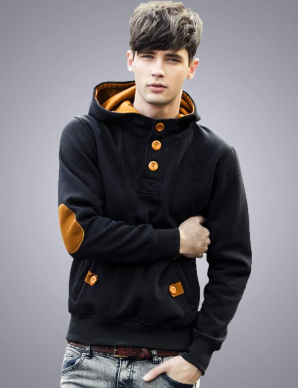 NOBLE MONK EYEBOGLER Men Cotton Full Sleeve Hooded Hoodie - Image 2