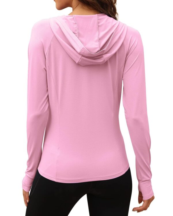 Fashiol Summer Jackets for Women Lightweight Protection UPF 50+ Zipper Long Sleeve UV Hoodie Outdoor Athletic Jacket With Pockets - Image 2