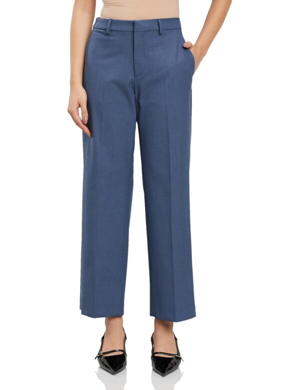 Symbol Premium Women's 'Desk-to-Dinner' Wide Leg 4-Way Stretch Formal Trousers (Flexi-Waist | Easy Care)