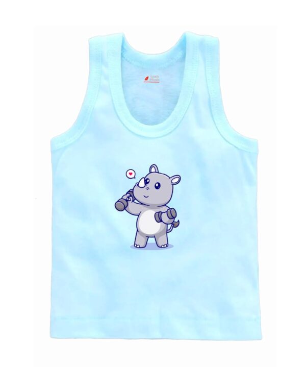 Lush Plush Baby Boys Relaxed Fit White Cotton Vest | Lightweight, Breathable | Ganji | Banian | Baniyan | Kids Sando for Infant Newborn Toddler - Image 5