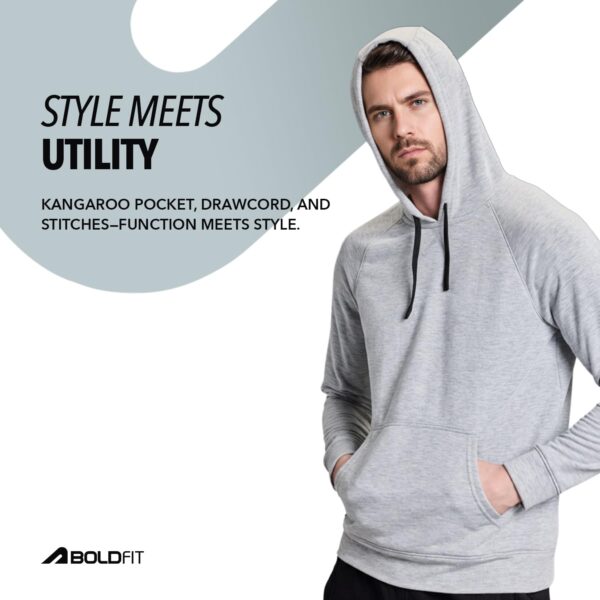 Boldfit Hoodies for Man Casual Wear Sweatshirt for Man High Neck Hoodies for Men Regular Fit Sweatshirts for Men Daily Use Hoodie for Boys Stylish Winter Wear - Image 2