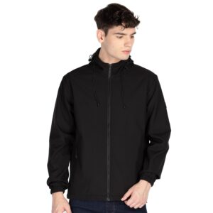 Status Quo Mens Solid Hooded Jacket