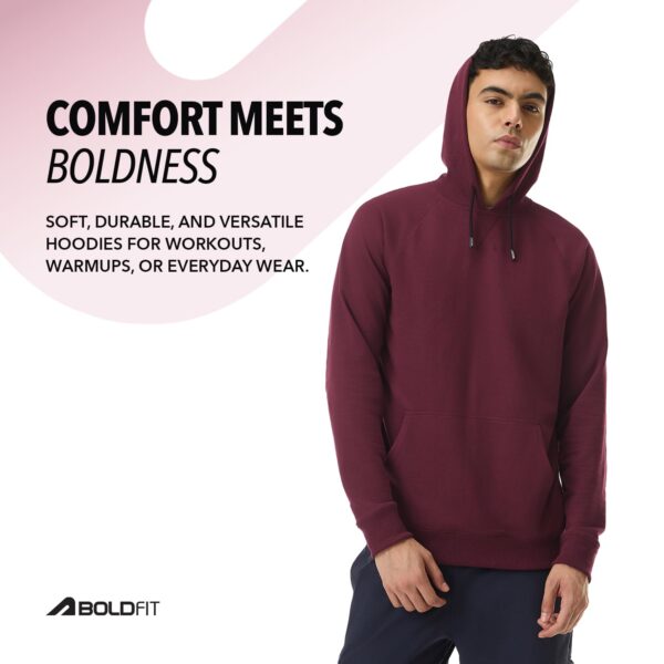 Boldfit Hoodies for Man Casual Wear Sweatshirt for Man High Neck Hoodies for Men Regular Fit Sweatshirts for Men Daily Use Hoodie for Boys Stylish Winter Wear - Image 3