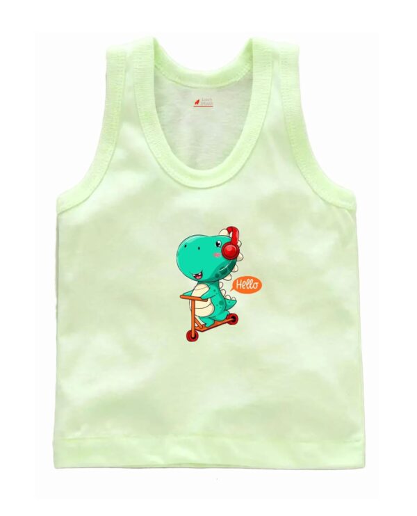 Lush Plush Baby Boys Relaxed Fit White Cotton Vest | Lightweight, Breathable | Ganji | Banian | Baniyan | Kids Sando for Infant Newborn Toddler - Image 3