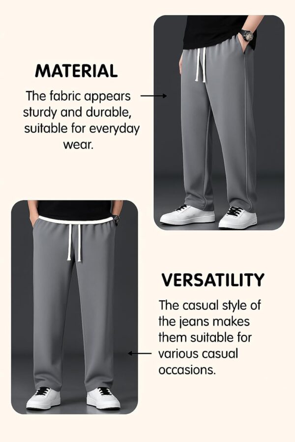 Lymio Men's Regular Fit Mid Rise Track Pant || Plain Track Pant (TP-34-35) - Image 4