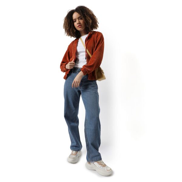 Campus Sutra Women Cotton Regular Fit Hooded Sweatshirt - Image 6