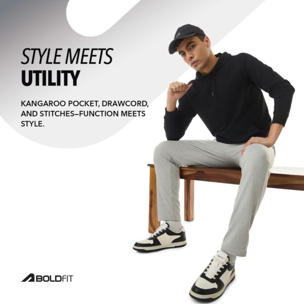 Boldfit Hoodies for Man Casual Wear Sweatshirt for Man High Neck Hoodies for Men Regular Fit Sweatshirts for Men Daily Use Hoodie for Boys Stylish Winter Wear - Image 7