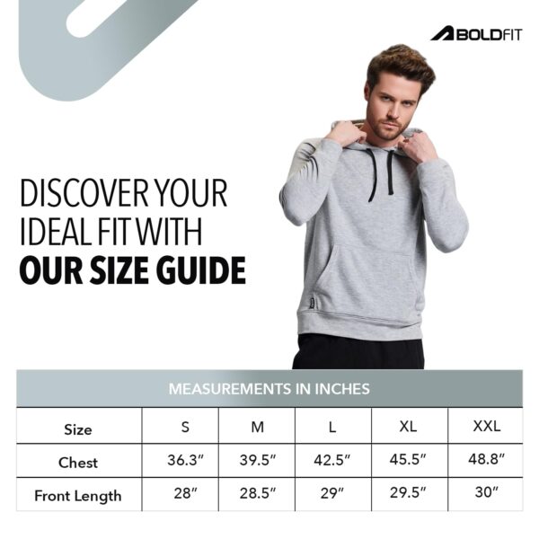 Boldfit Hoodies for Man Casual Wear Sweatshirt for Man High Neck Hoodies for Men Regular Fit Sweatshirts for Men Daily Use Hoodie for Boys Stylish Winter Wear - Image 4