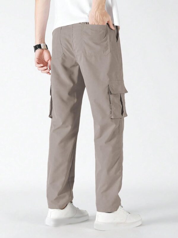TAGDO Men Flap Pocket Drawstring Waist Trousers (2030) - Image 4