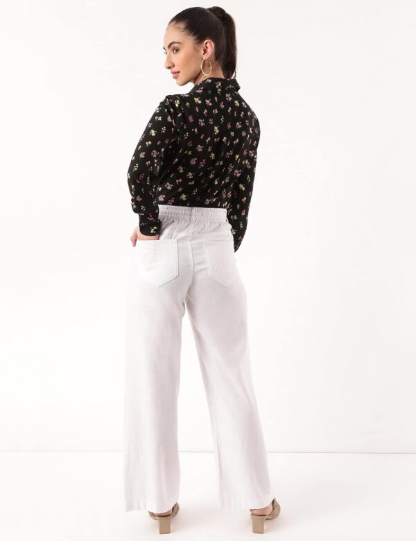 Marks & Spencer Women's High Rise Wide Leg Fit Trouser - Image 2