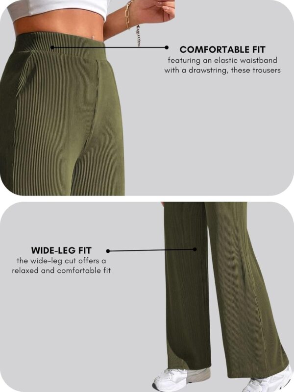GRECIILOOKS Women’s Parachute Cargo Pants – High Waist Flared Korean Trousers| Trendy Casual Wear for Daily & Travel Use (Available in Plus Size and Combo Pack of 2) - Image 5