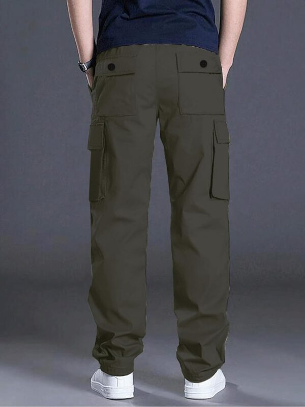 Leriya Fashion Men's Regular Fit Low Rise Cargos Trousers | Cargo Track Pant | Loose Fit | Regular Trouser Loose Fiting | Treck Pent with Multiple Pockets - Image 2