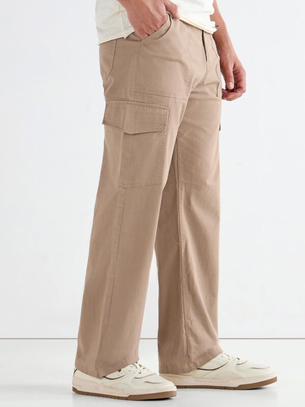 Bewakoof Men's Straight Fit Mid Rise Pants - Image 2
