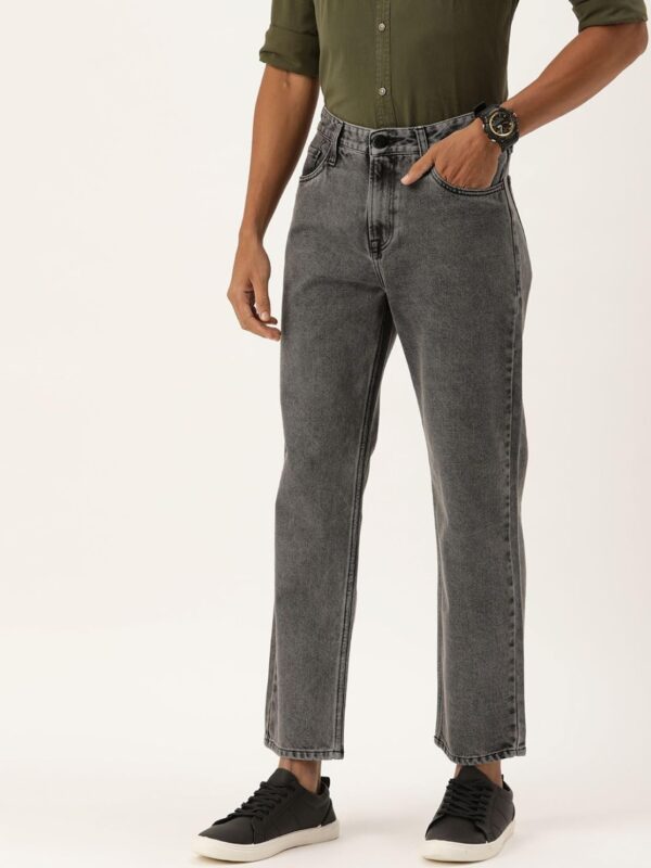 BENE KLEED Jeans for Men|Men Grey Relaxed Fit Solid Jeans | 100% Cotton Modern and Comfortable - Image 2