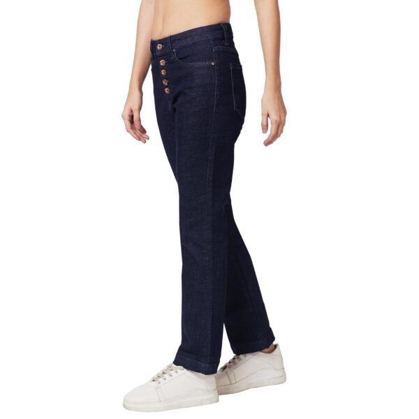 Spykar Mid Rise Bootcut Blue Jeans for Women - Image 4