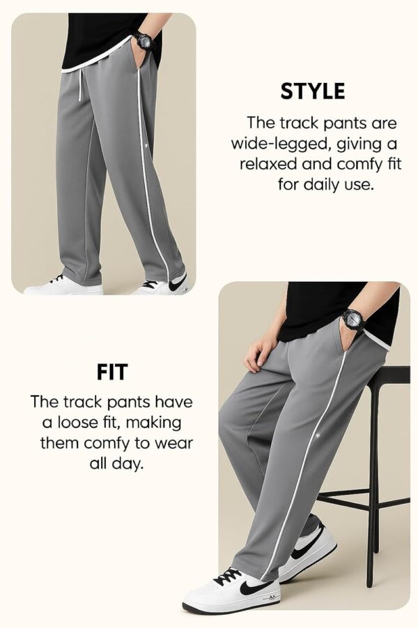 Lymio Men's Regular Fit Mid Rise Track Pant || Plain Track Pant (TP-34-35) - Image 5