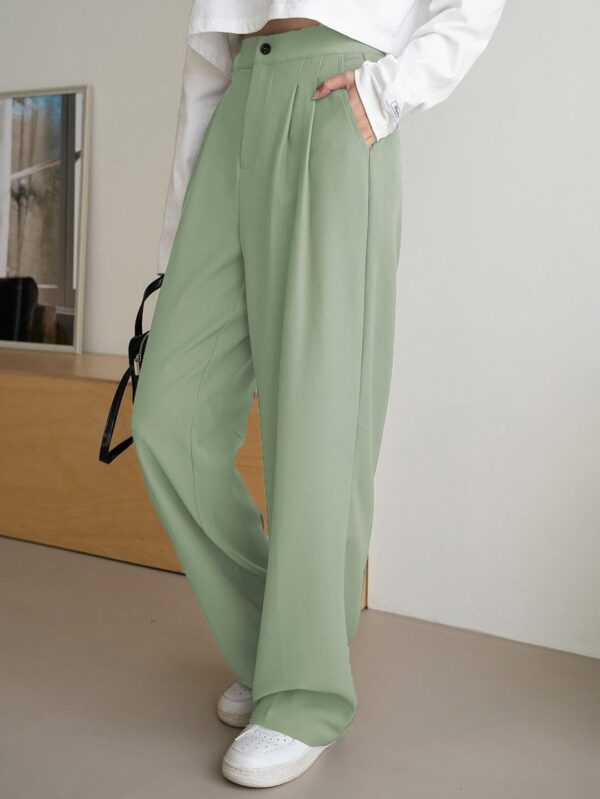 KOTTY Women's High Rise Viscose Rayon Relaxed Fit Korean Trouser - Image 5