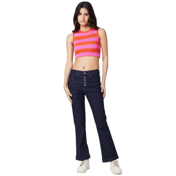Spykar Mid Rise Bootcut Blue Jeans for Women - Image 2