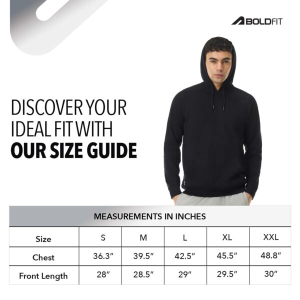 Boldfit Hoodies for Man Casual Wear Sweatshirt for Man High Neck Hoodies for Men Regular Fit Sweatshirts for Men Daily Use Hoodie for Boys Stylish Winter Wear - Image 5