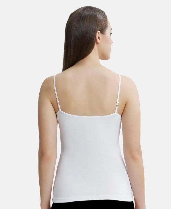 Jockey 1487 Women's Super Combed Cotton Rib Regular Fit Camisole with Adjustable Straps and Stay Fresh Treatment - Image 3