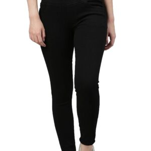 ADBUCKS Women's Slim Fit Mid Rise Jeggings -, Skinny, Wide Leg Jean, Elasticated