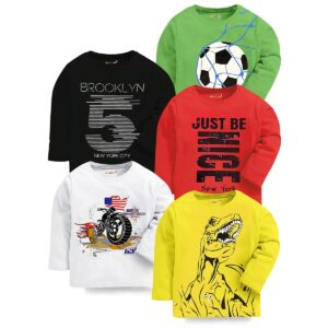 Kuchipoo Boys Full Sleeves Regular Fit Cotton T-Shirt