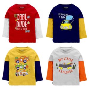 NammaBaby Baby Boys Cotton Regular Fit T-Shirt