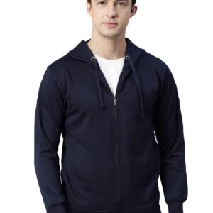ADBUCKS Winter Wear Sweatshirt Hoodie with Zipper Cotton Fleece Jacket for Men's