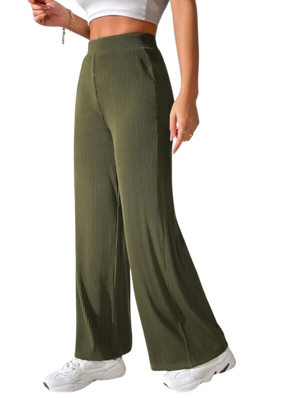 GRECIILOOKS Women’s Parachute Cargo Pants – High Waist Flared Korean Trousers| Trendy Casual Wear for Daily & Travel Use (Available in Plus Size and Combo Pack of 2)